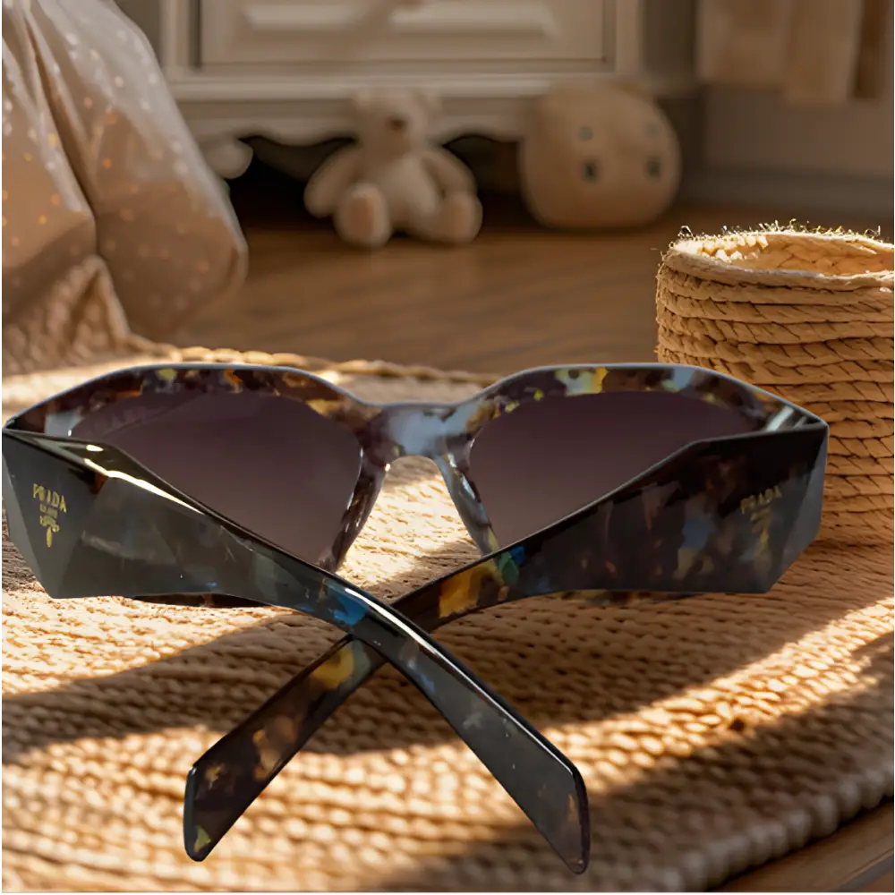 Prada Sunglasses With Leather Case & Box - sunglasses