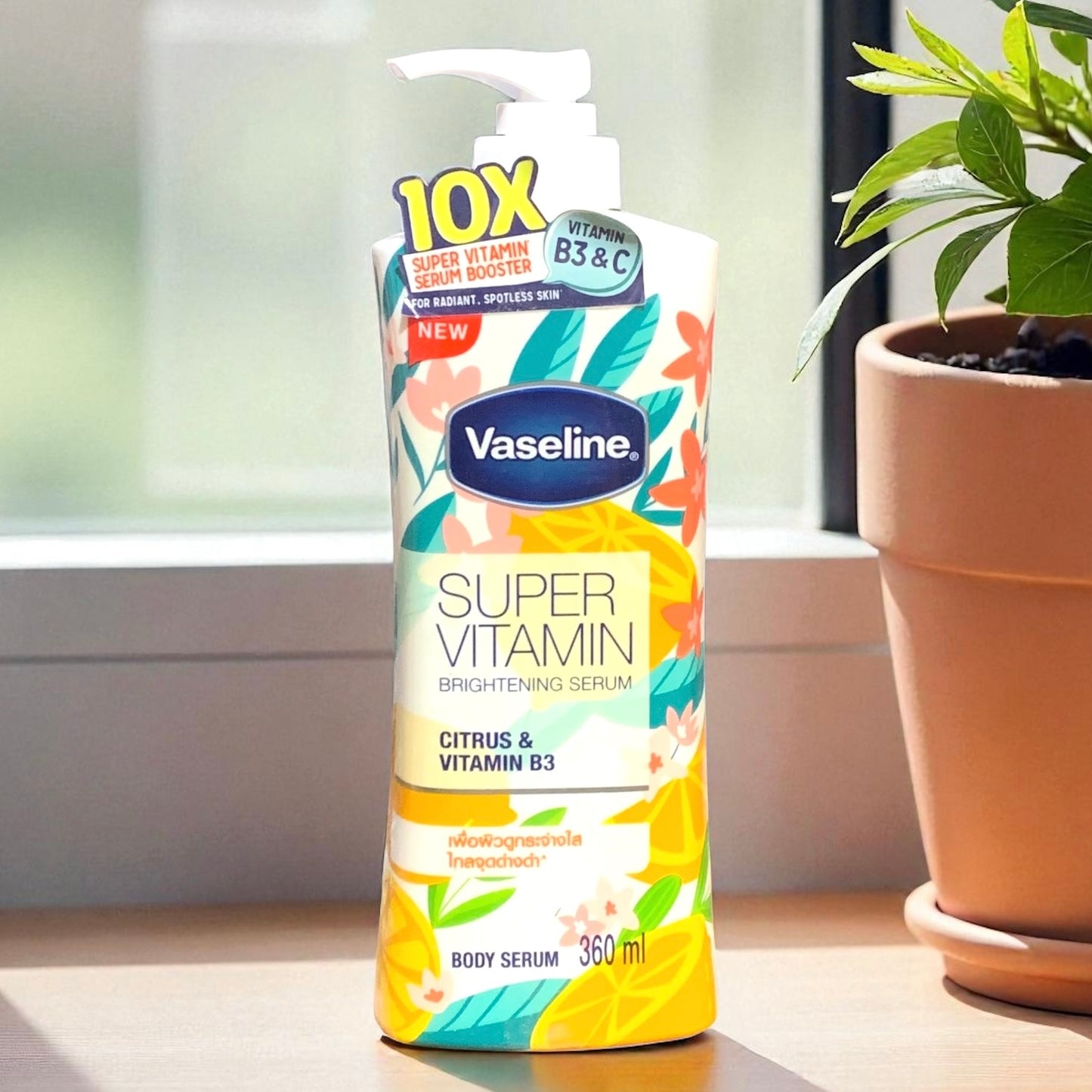 Vaseline Super Vitamin Brightening Serum Citrus &  Vitamin B3 360 ml