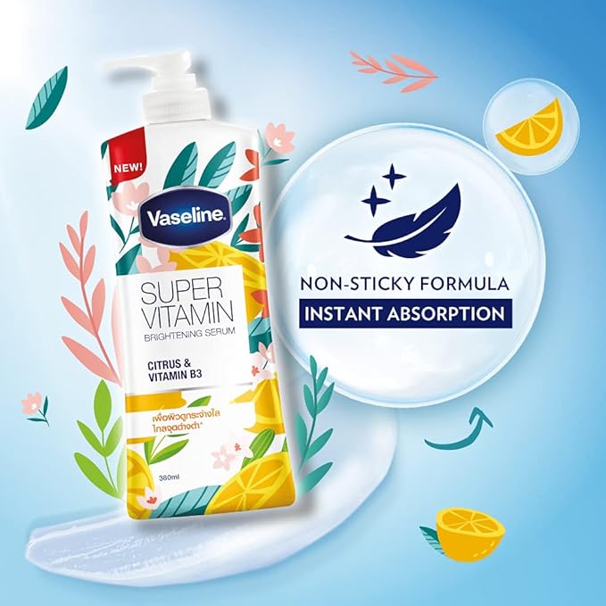 Vaseline Super Vitamin Brightening Serum Citrus &  Vitamin B3 360 ml