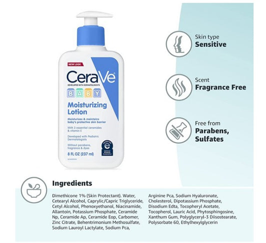 CeraVe Baby Moisturizing lotion  (237ml)