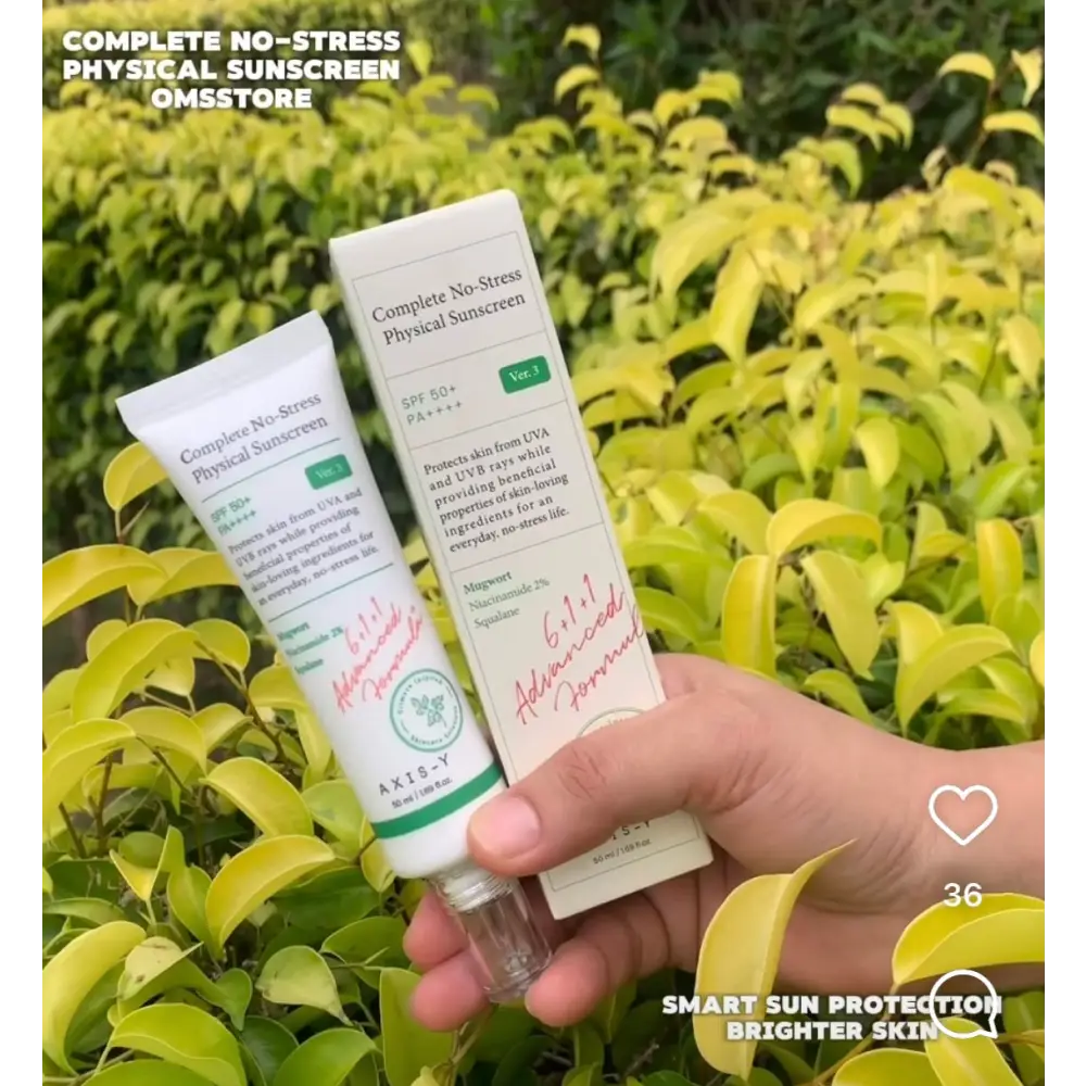 AXIS-Y Complete No-Stress Physical Sunscreen - sunscreen