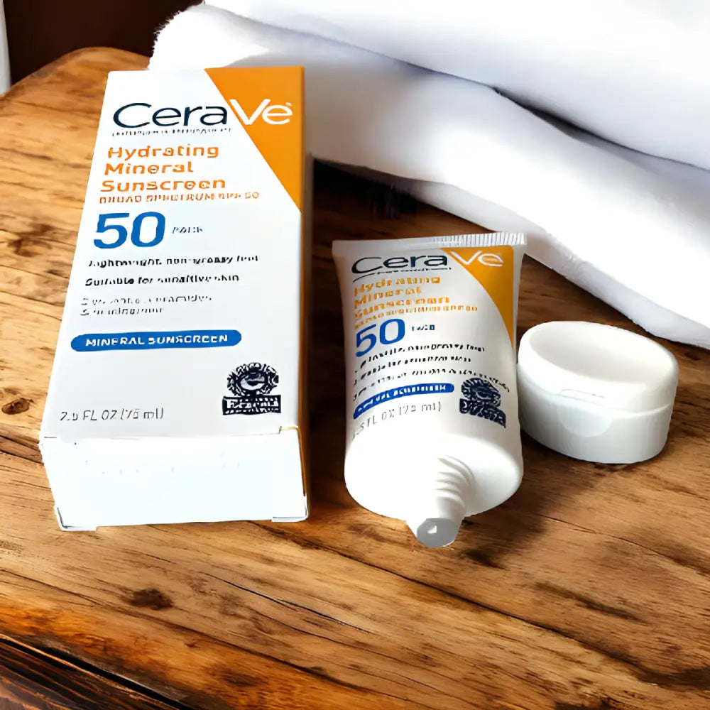 CeraVe Hydrating Mineral Sunscreen SPF50 - sunscreen