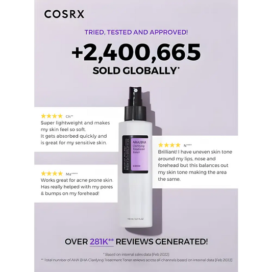 Cosrx AHA/BHA Clarifying Skin Toner