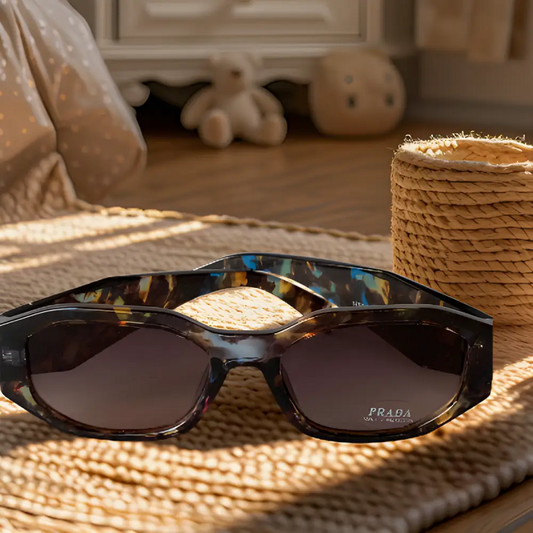 Prada Sunglasses With Leather Case & Box - sunglasses