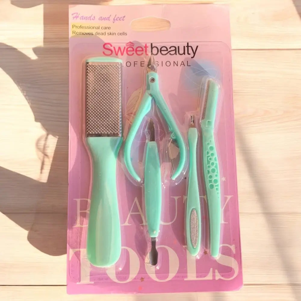 Sweet Beauty Personal Care Tools - green set of 5 - personal care