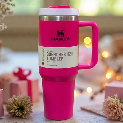 stanley tumbler hot pink color 
